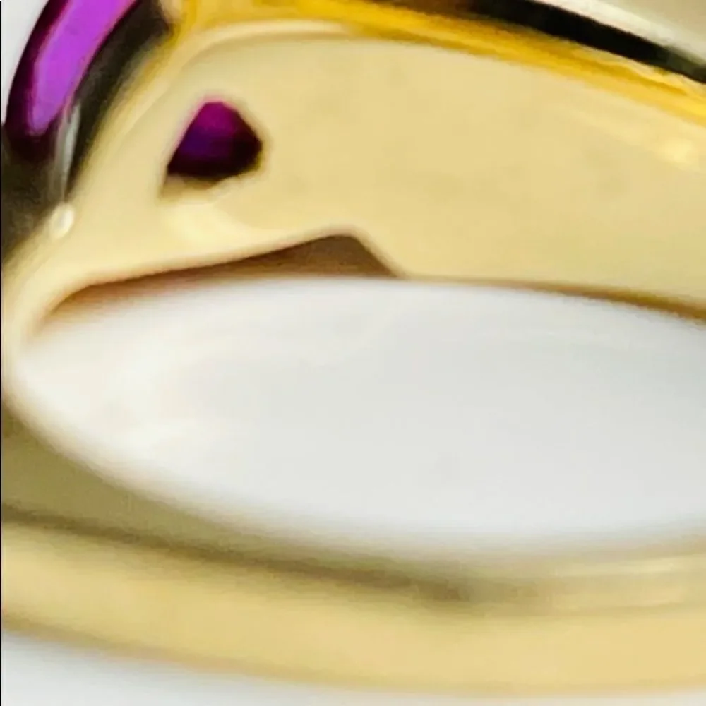 Opal and Pink Sapphire 14K Ring Size 6